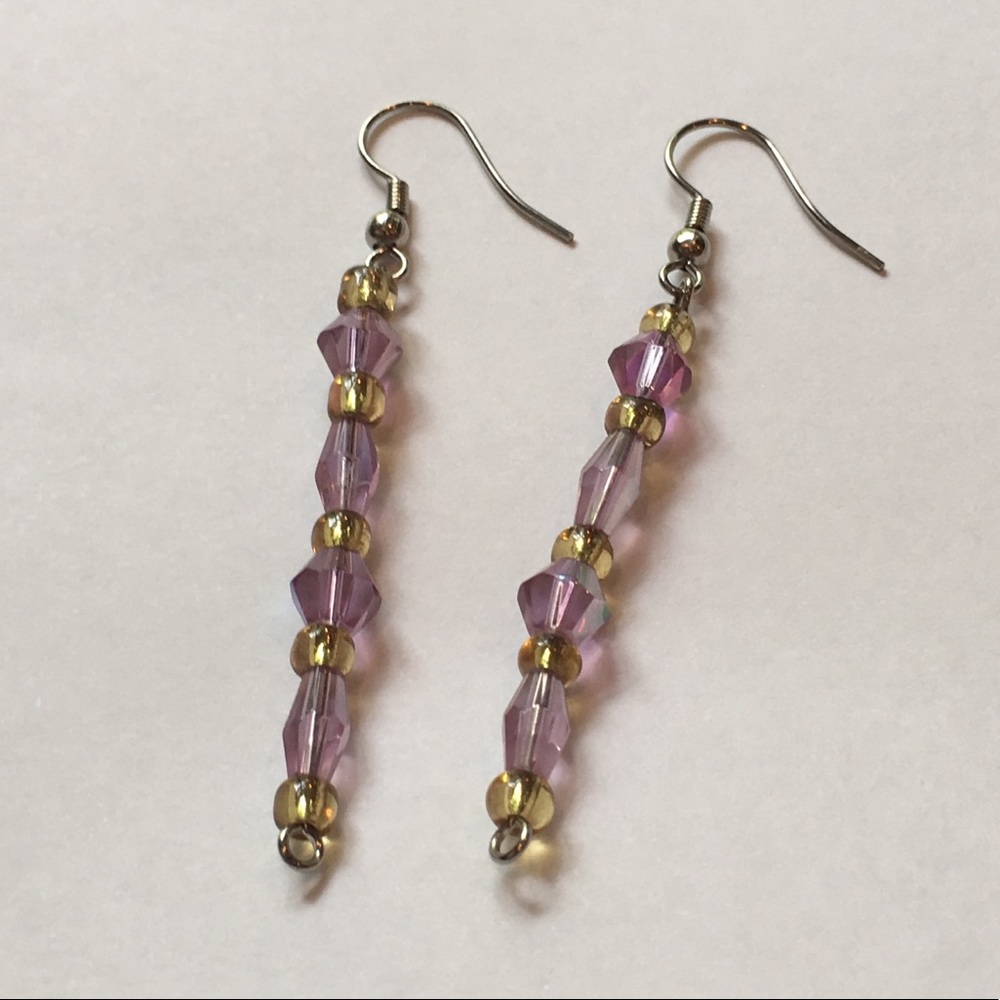 Handmade Vintage Dangling Earrings - Picture 1 of 4